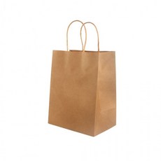 크라프트 종이 쇼핑백 21x11x27cm 트위스트 무지