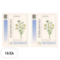 녹차원 캐모마일 허브차, 1g, 20개입, 16개