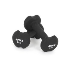 아리프 네오프렌 애플아령 1kg 2개 세트 헬스 홈짐, 1세트