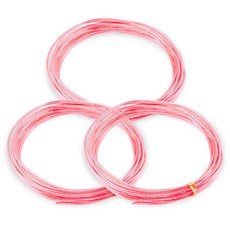 코히모 와이어 공예 철사 공예용 알루미늄 3.0MM x 5M 3개 세트 3W172, 1세트, 핑크