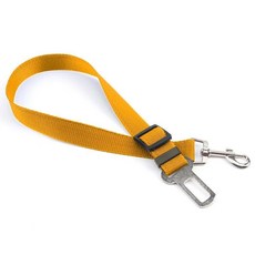 조절 애완 고양이 강아지 자동차 벨트 애완동물 시트 차량 가게 하네스 리드 클립 목줄, 1개, 3. 노란색