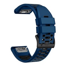 Garmin Fenix 7 7X Pro 6 6X 5 5X Plus 3HR 3 2 시계대 스포츠 통기 투톤 실리콘 손목밴드 가민 Quick Fit 26mm 22mm 스트랩, 10