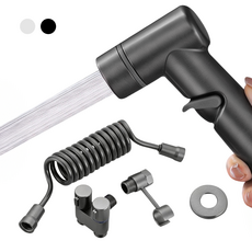 아엘 고압 욕실 스프레이건 청소건 풀세트, 블랙, 1개