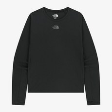 노스페이스 NT7TR81J 화이트라벨 여성 스텝업 긴팔 라운드티 BLACK YHD455 TIB148