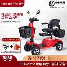 어르신 스쿠터 4륜전동차 노인전동스쿠터 전기 오토바이 전기차, T3 리튬 30ah 110마일