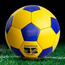 正品足球中小學生兒童球操校園足球3號4號5號成人青少年訓練用球, 【防爆款】5號加厚藍色款,足球+氣筒+網兜+2球針, 1個