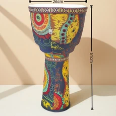 2025 10인치 젬베 드럼 어린이 초보자 전통 휴대용 탬버린 전문가용 핸드헬드 타악기, 02 Colorful Clouds