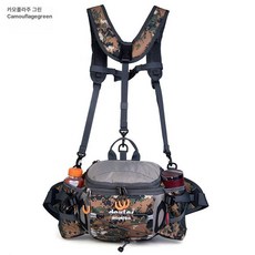 경량 등산 등산용 파우치 슬링백 힙색 여성 소형 남성, 카모플라주 그린 내구성