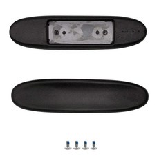 MYFUNSHOP 게이밍 의자 교체 팔걸이 암 패드 범용 소프트 PU 사무실 부품 (1쌍) 블랙, MYFUNSHOP 게이밍 의자 교체 팔걸이 암 패드 범