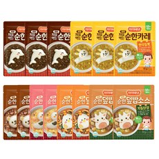 아이배냇 베베 처음먹는 순한덮밥소스 짜장3개+카레3개+소불고기2개+새우달걀2개+차돌된장2개+간장찜닭2개, 14개, 50g