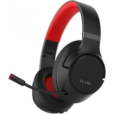 메이치 게이밍 헤드셋 블루투스 5.2 무선 헤드폰 오버이어 1.6인치 40mm 드라이버 하이파이 사운드 품질 노이즈 캔슬링 듀얼 유선 30시 밀형 텔레스코픽 조절 마이크로폰 검, 메이치 게이밍 헤드셋 블루투스 5.2 무선 헤드폰 오버