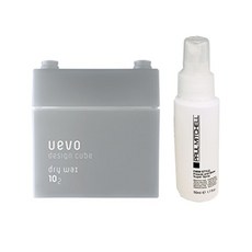 데미 우에보 디자인 큐브 드라이왁스(회색) 80g+폴미첼스프레이 50g 1개, 80g