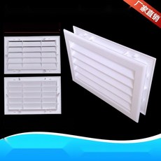 [모든 문에 OK] 양면형 도어환기구 플라스틱 환기창 욕실문 루버, 패널 430x230 구멍 375x175 단면