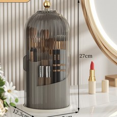 Foandbevi 투명커버 화장품 정리함 고급형, 블랙, 2개