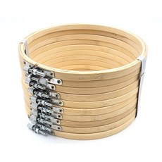 대나무 수틀 18cm - 10개 묶음 세트, 1세트, 대나무 18cm