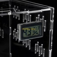 J6BB 파충류 먹이 상자 사육 케이스 미니 아크릴 테라리움 도마뱀 애완 동물 지네를위한 명확한 곤충 서식, 01 중국