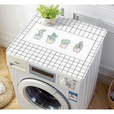 洗衣機墊 防曬 防汙 好整理 軟玻璃 防油 免洗 PVC 加厚款, 1個, 仙人掌軟玻璃墊, 仙人掌軟玻璃墊