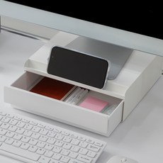 스톤힐 MSL-01 메탈 책상 서랍 데스크 정리함 사무실 정리 용품, 메탈서랍_화이트_높이8cm, 1개