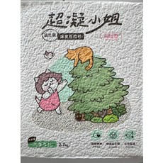 超凝小姐 益生菌除臭豆腐砂-忘憂森林 米粒型 2.7kg 國際標準 安全香氛, 木質香, 1包