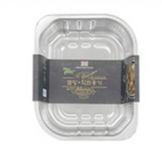 캠핑용 은박 직화 용기 작사각 소형 3P/1175ml 오븐 전자레인지 직화 사용 간편용기, 1개