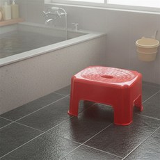 좌식의자 욕실앉은뱅이의자, 적색 1호