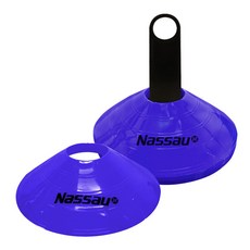 낫소 축구 훈련용 접시콘 세트 10개입 블루, 1개