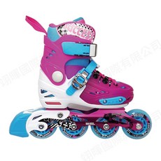 成功 兒童硬殼鋁合金伸縮直排輪 直排輪鞋袋 S0410 直排輪護具, 粉色(單直排輪), 1個