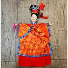 布袋戲掌中戲偶：傳統文化復古懷舊皇帝皇后格格阿福書生清朝皇上中國風交換禮物, 1個, 格格