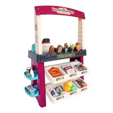 그릿(Grit) 유아 아동 슈퍼마켓 역할놀이 장난감 세트, 1개