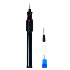 기드온 전동조각기 금속 나무 유리 각인 전동펜 블랙, 1개