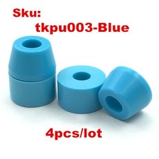 댄싱롱보드 스케이트보드 PU 부싱 90a 고반동 탄성 롱보드 트럭 콘 페니 피쉬 보드 쿠션 로트당 4 개, [02] 4pc Blue PU bushing