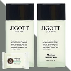 지고트 모이스처 옴므 스킨 150ml 2개(+휴대용 물티슈 1개), 2개