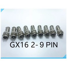 GX16시리즈 2/3/4/5/6/7/8/9P 항공단자 항공잭 써큘러 커넥터 컨넥터 항공플러그, 2Pin암수세트, 1개