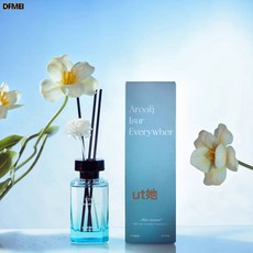 ut她 香薰擴香瓶, 1個, 1L, 花棒1支+揮發棒3根+蔚藍香氛180ml:如圖