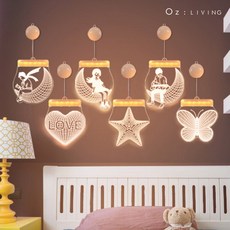 인테리어 3D 걸이형 무드등 카페 조명 감성, 걸이용무드등