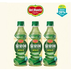 롯데칠성음료 델몬트 알로에 로어슈거, 400ml, 5개