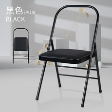 加粗加厚 Iyengar 瑜珈椅 (附腰托) 專業輔助用品, 1個, 黑色雙樑PU皮/壁厚1.5mm腿徑2, 黑色