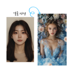 ai 스냅사진 스타일사진 합성, 스타일사진4장