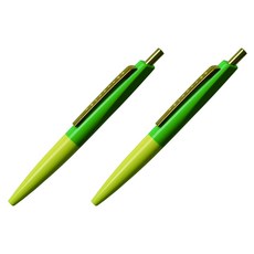 안테릭 미니 유성 볼펜 0.5mm BP10, 바질 그린 + 시칠리안 레몬, 2개