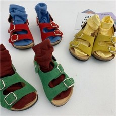 벨르팜므 유아 아동 여름 소 가죽 샌들