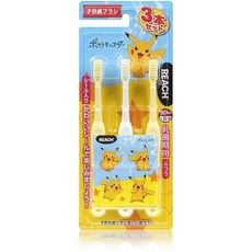 日本 麗奇 REACH 神奇寶貝 7-12歲 皮卡丘 兒童牙刷 3入, 1個, (3入組)7-12歲寶可夢牙刷
