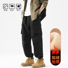 戶外三防軟殼衝鋒褲 防水防風登山健行寬鬆工裝褲