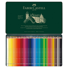 FABER-CASTELL 綠盒水性色鉛筆 36色, 36個, 1套
