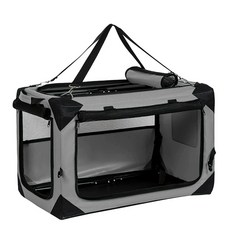 대형견 하드 켄넬 반려견 하우스 이동장 강아지, A. 25마리 고양이 수용, D. 회색