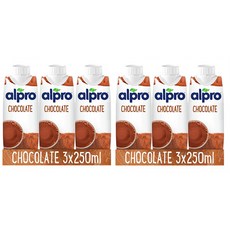 Alpro 영국 알프로 초콜릿 소이 두유 바리스타, 250ml