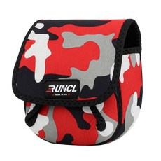 RUNCL 방수 및 충격 흡수 베이트 캐스팅 릴 백 블랙 바디와 그린 엣지 민물 바닷물 낚시 여행에 이상적입니다 180685, S-Camouflage