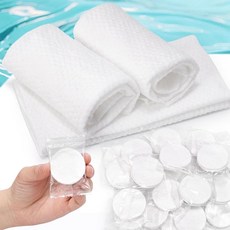 Kare & Kind 압축 타월 10팩 - 여행 스포츠 캠핑 가정 살롱 호텔용 부드러운 면 태블릿 수건 화학 물질 프리 무향 얼굴과 몸에 사용