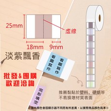 芯燁標籤紙 XP420B XP490B標籤紙 正版授權 三麗鷗 庫洛米 凱蒂貓 美樂蒂 大耳狗 布丁狗酷達人, 1個, 淡紫飄香x321張x2捲