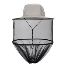 야외작업용 햇빛차단 방충타입 접이식 망사모자/ 그물망 해충차단 벌레퇴치 메쉬모자, 1개