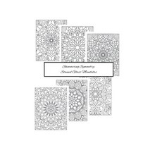 (英文圖書)Shimmering Symmetry: Stained Glass Mandalas 平裝版, Independently Published, 英文